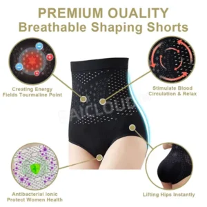 Effortless Slimming Ice Silk Ion Fiber Repair Shaping Shorts