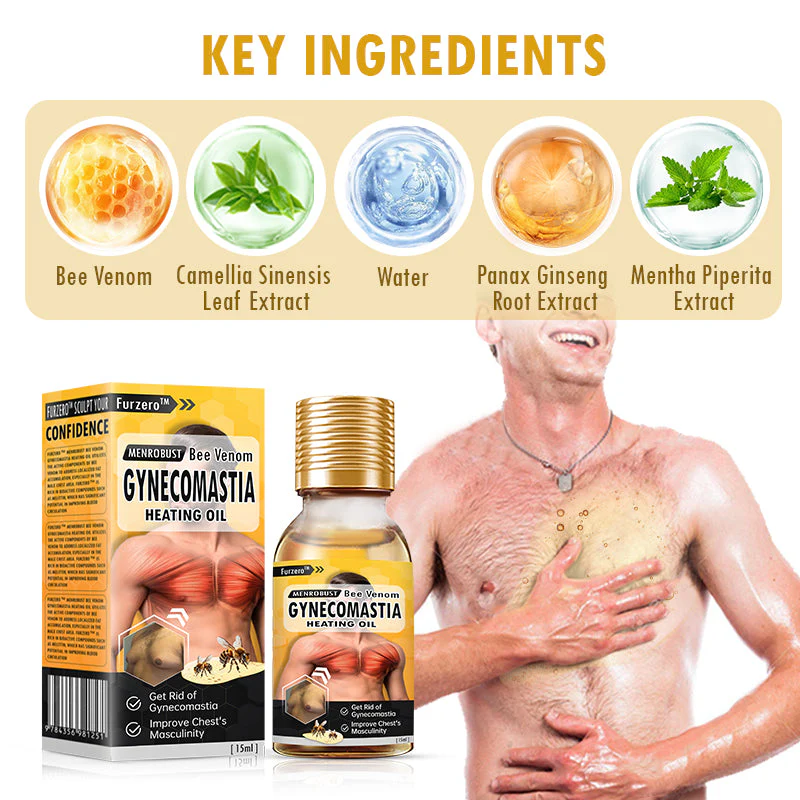 Furzero™ MenRobust Bee Venom Gynecomastia Heating Oil