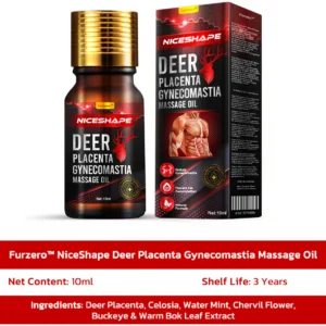 Furzero™ NiceShape Deer Placenta Gynecomastia Massage Oil