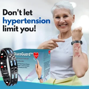 GlucoGuard™ Blood Pressure Titanium Therapy Bracelet