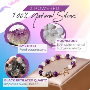 HealthyVibe-Moonstone Amethyst Bracelet