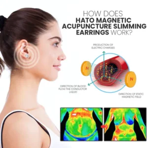 Konix Lymphatic Clip Detox Magnetic Therapy Earrings