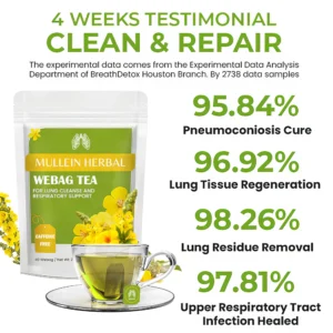 MULLEIN Herbal Webag Tea For Lung Cleanse And Respiratory Support