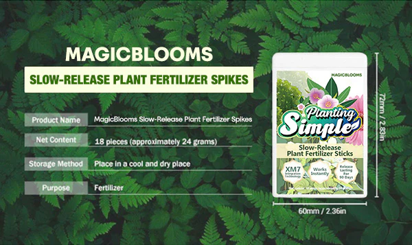 MagicBlooms Slow-Release Plant Fertilizer Spikes