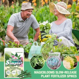 MagicBlooms Slow-Release Plant Fertilizer Spikes