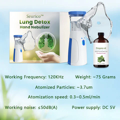 Oregano-Infused Lung Detox Nebulizer for Advanced Respiratory Care