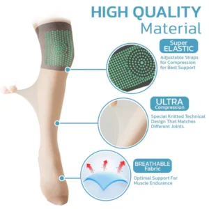 PEARLMOON™ Ionic Correction Lymphatic Detoxification Long Tube Silk Stockings