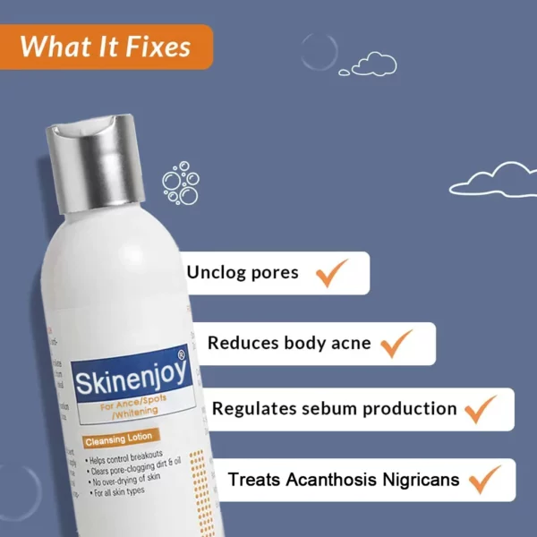 Skinenjoy® Cleansing Lotion for Acne & Spots & Acanthosis Nigricans Congratulations - Image 2