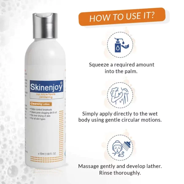 Skinenjoy® Cleansing Lotion for Acne & Spots & Acanthosis Nigricans Congratulations - Image 5