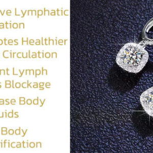 SparkleAura™lymphatic activity hoop earrings