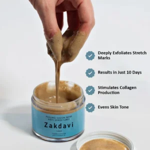 Zakdavi™ Anti-Stretch Mark Black Soap Exfoliator