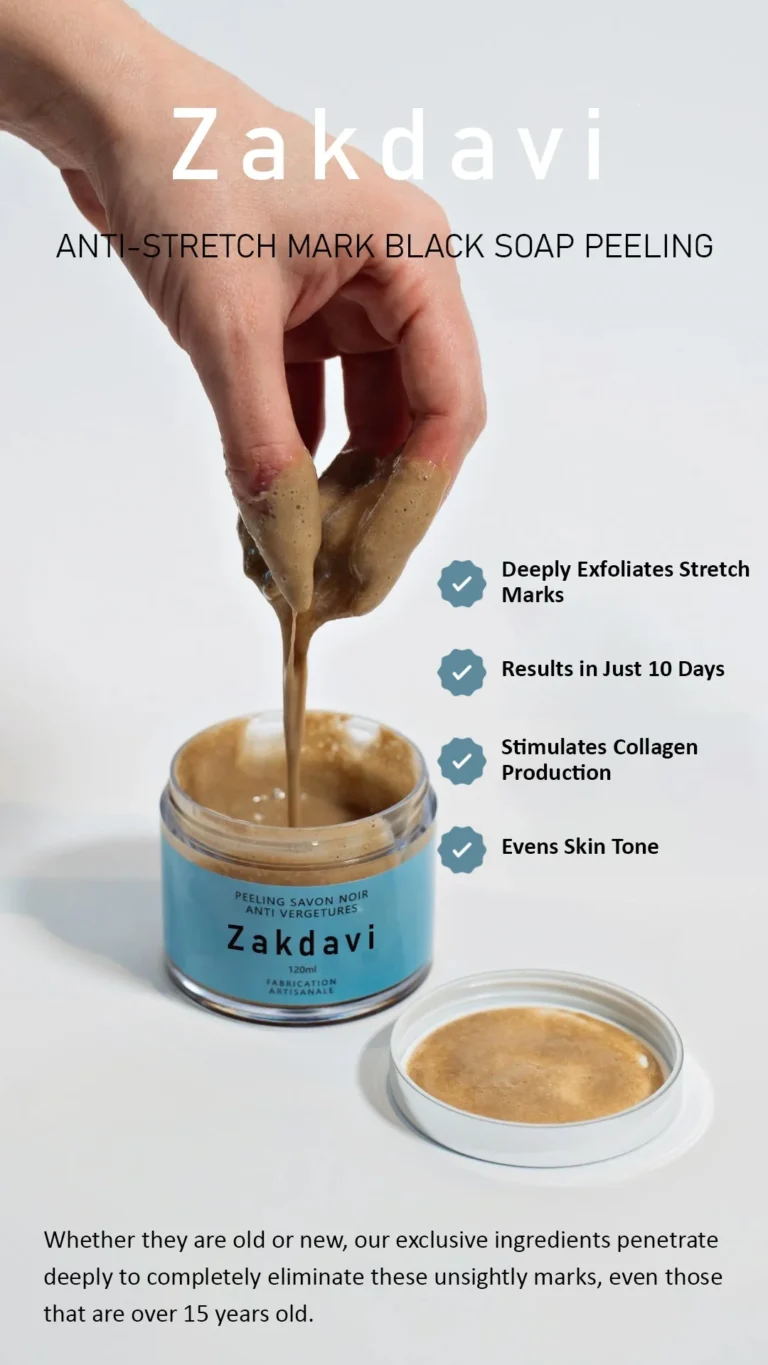 Zakdavi™ Anti-Stretch Mark Black Soap Exfoliator