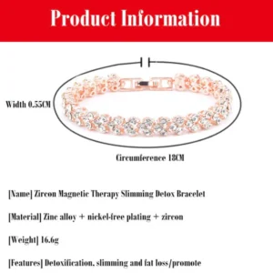 Zircon Curve Body Slimming Bracelet