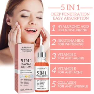 ruelens™ 5-in-1 Face Moisturizing Anti-Wrinkle Firming Acne Serum