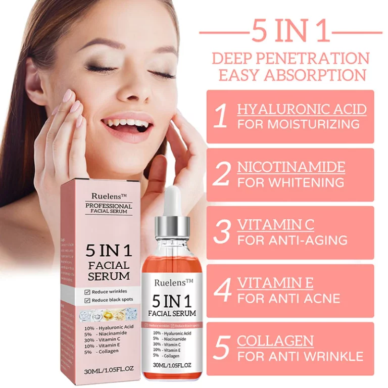 ruelens™ 5-in-1 Face Moisturizing Anti-Wrinkle Firming Acne Serum