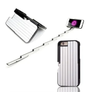 3 in 1 Aluminium Selfie Stick Case For iPhone