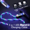 3 in 1 LED Magnetic Charging Cable