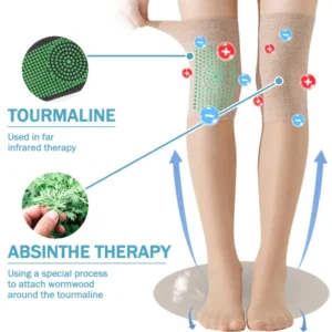 BORANS™ Ionic Correction Lymphatic Detoxification Long Tube Silk Stockings