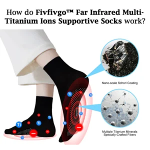 Fivfivgo™ Ferninfrarot-Multi-Titan-Ionen-Stützsocken