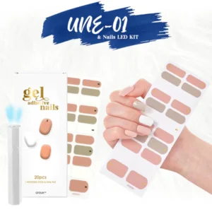 GFOUK™ Gel Adhesive Nails Portable LED KIT