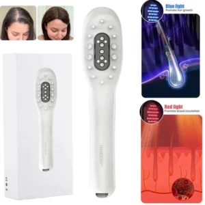 HairEvo™ Rechargeable Scalp Care Hair Growth Comb with Red & Blue Light Microcurrent Therapy