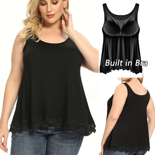 New Women Camisole With Built in Bra