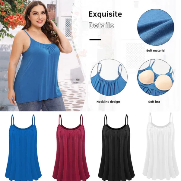 New Women Camisole With Built in Bra