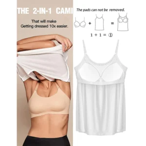 New Women Camisole With Built in Bra