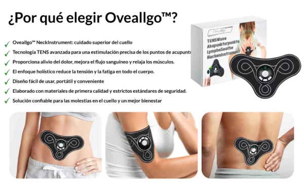 Oveallgo™ Instrumento Cervical LymphoSoothe con Acupuntura TENSWave