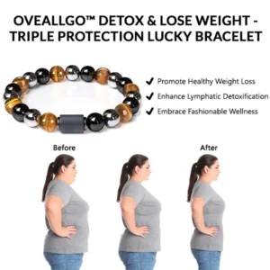 Oveallgo™ Pulsera de la Suerte Triple Protección - Desintoxicación y Pérdida de Peso