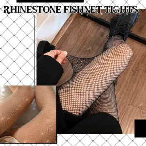 Rhinestone Glitter Fishnet Tights