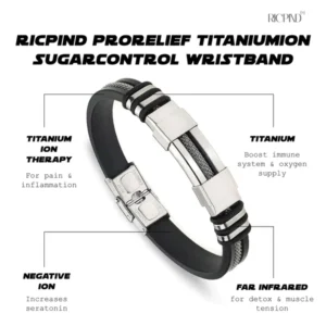 Ricpind ProRelief TitaniumION SugarControl Wristband