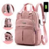 USB Charging Luggage Backpack Natural Waterproof Multi-Pocket