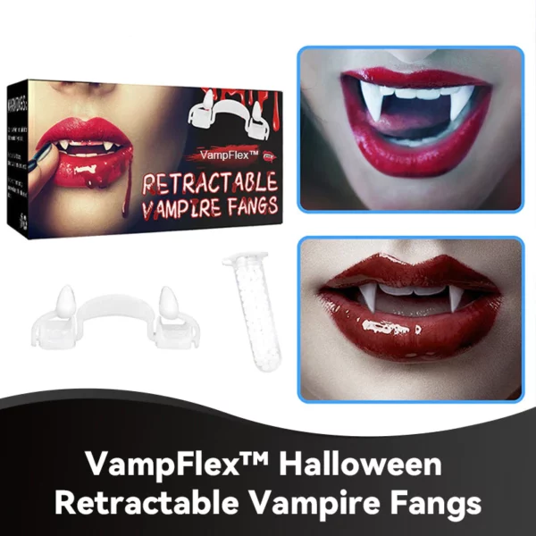 VampFlex™ Halloween Retractable Vampire Fangs