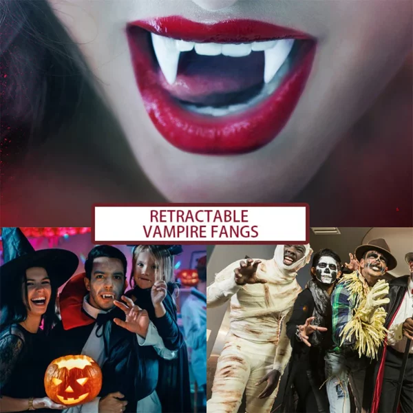 VampFlex™ Halloween Retractable Vampire Fangs