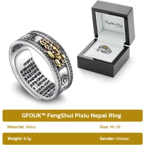 GFOUK™ FengShui Pixiu Nepal Ring