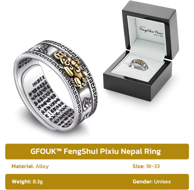 GFOUK™ FengShui Pixiu Nepal Ring