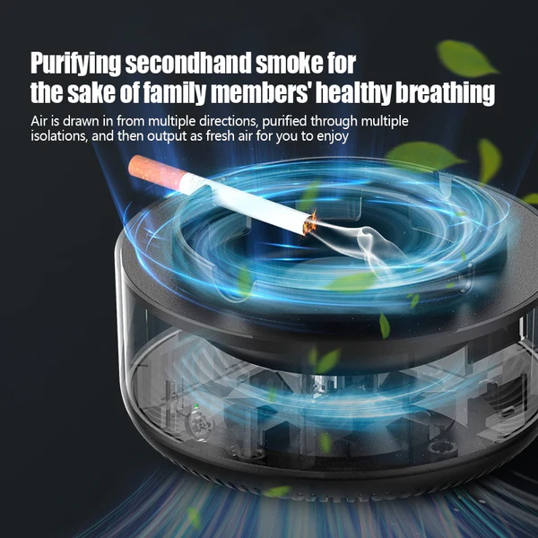 Seurico™ Negative Ion Purifier Multi-Function Ashtray