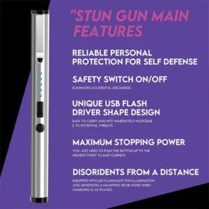 Women's Self-Defense Tactics High Power 25,000,000 Stun Pen