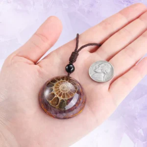 Fivfivgo™ Amethyst Spirale Energie Magnetische Anhänger