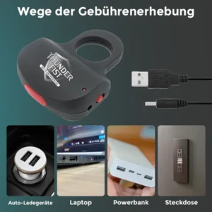 Fivfivgo™ ThunderFist 25.000.000 Volt Hochleistungs-Schockring