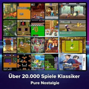 GamerStick™ - 20.000 Retro Spiele + Kabellose Controller