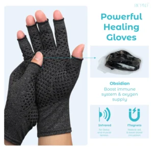 RICPIND NerveRelief Carpal Tunnel Anti-Arthritis Compression Fingerless Gloves