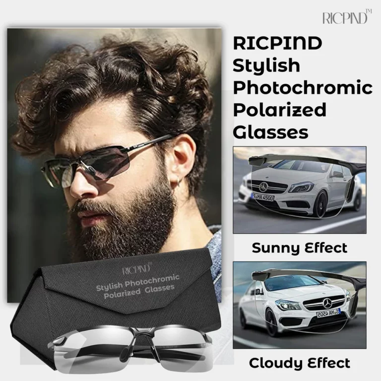 RICPIND Stylish Photochromic Polarized Glasses