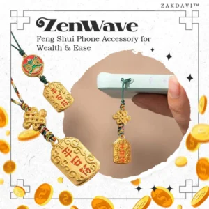 Zakdavi ZenWave: Feng Shui Phone Accessory for Wealth & Ease