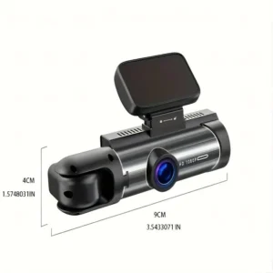 170° Wide View Dash Cam with 1080p Dual Lens, Wide 170° Coverage, G-Sensor, Night Vision & Loop Tech-tiktok