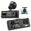 3-lens ultra-high-definition driving recorder with built-in WIFI and GPS