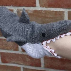 3D Knit Crocodile Socks