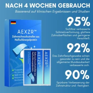 AEXZR™ Zahnnachwuchsstreifen aus Haifischknorpelprotein