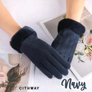 Cithway™ Cute Fluffy Cuffs Women Suede Gloves